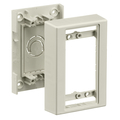 Hubbell Wiring Device-Kellems Non-Metallic Raceway, WallTrak1 Series, Box, 1-Gang, Low Profile, Office White PW1LPB